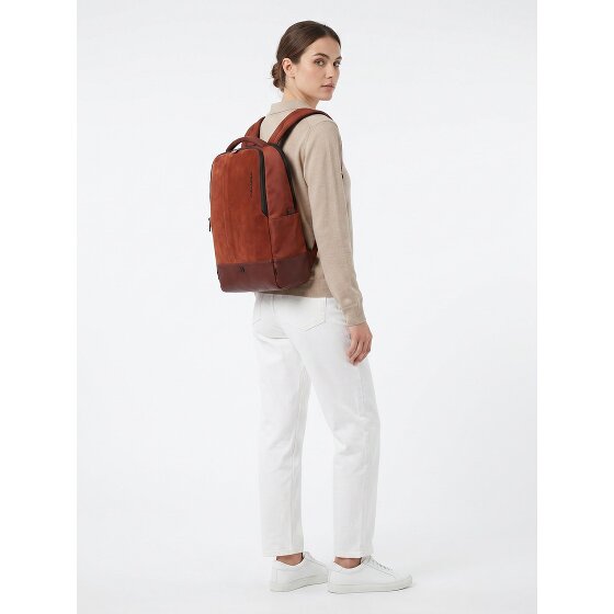 Piquadro Sync Daypack RFID Schutz Leder 47 cm Laptopfach