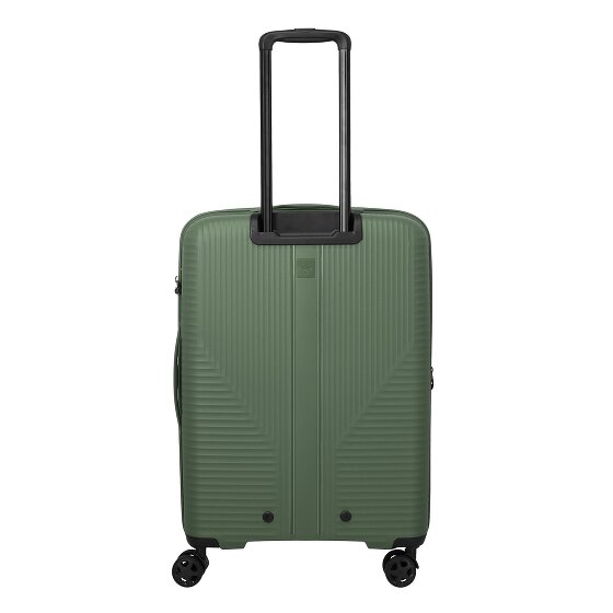 Travelite Air Stripe 4 Rollen Trolley M 66 cm mit Dehnfalte