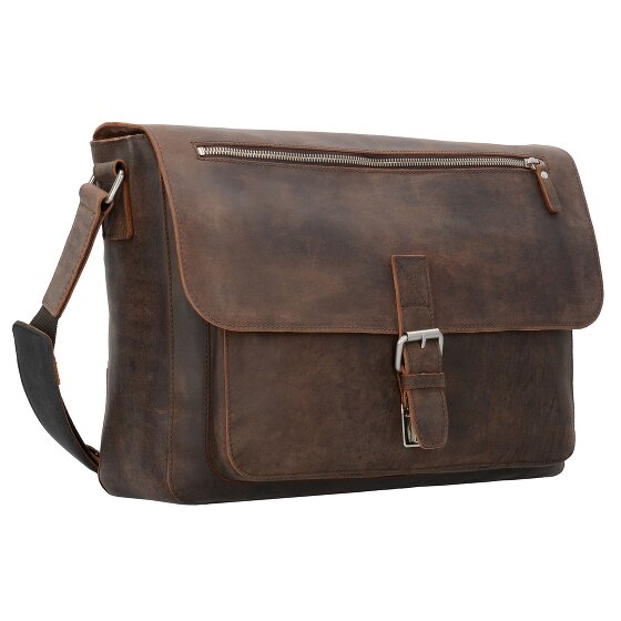 Leonhard Heyden Salisbury Messenger Leder 40 cm Laptopfach