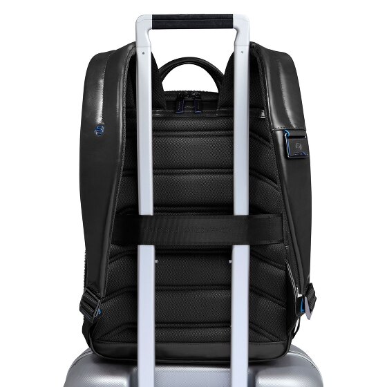 Piquadro Blue Square Daypack RFID Schutz Leder 37 cm Laptopfach