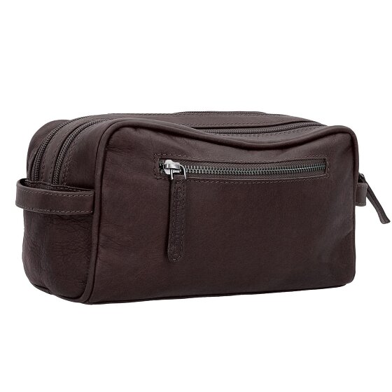The Chesterfield Brand Wax Pull Up Kulturbeutel Leder 24 cm