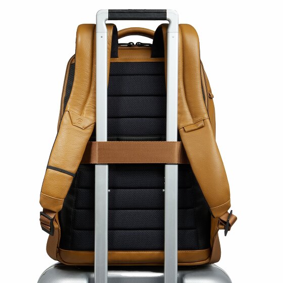 Piquadro Russel Daypack RFID Schutz Leder 41 cm Laptopfach
