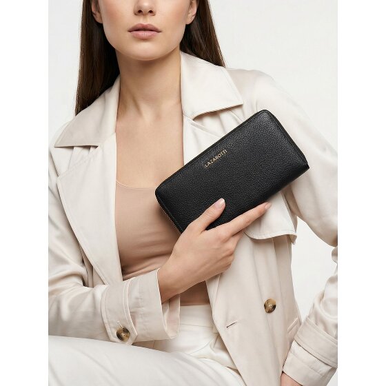 Lazarotti Bologna Leather XL Zip-Around Geldbörse Leder 19 cm