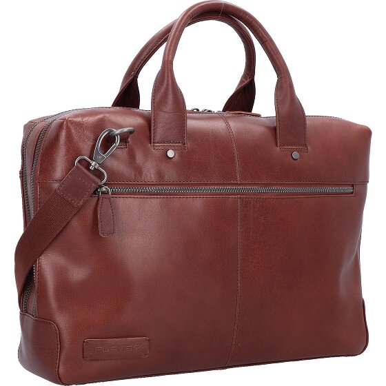 Plevier Rock Flint Aktentasche RFID Schutz Leder 41 cm Laptopfach