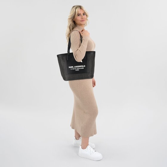 Karl Lagerfeld Raffia Shopper Tasche 33 cm