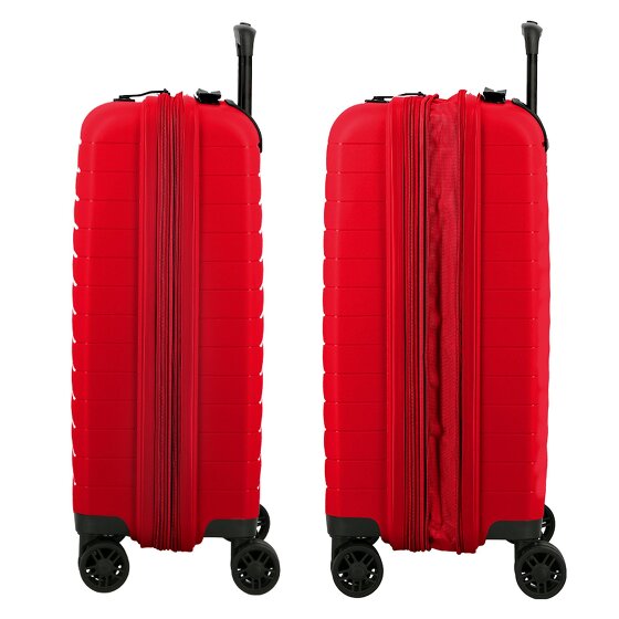 Jump Striper 4 Rollen Kabinentrolley 55 cm mit Dehnfalte