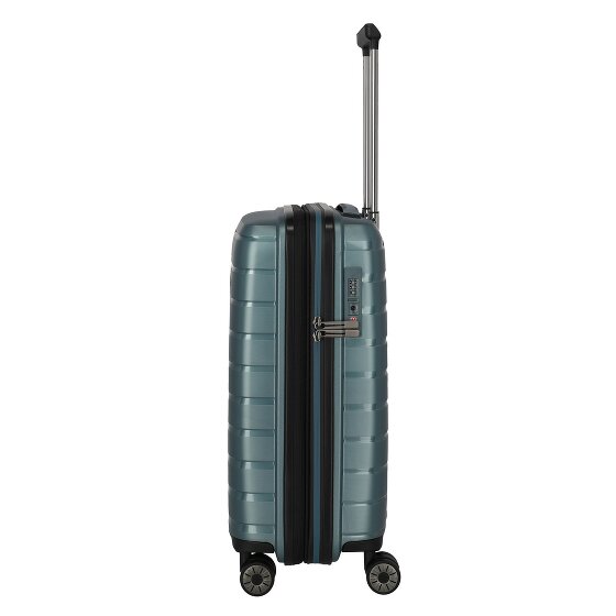 Travelite Air Base 4 Rollen Kabinentrolley 55 cm mit Dehnfalte