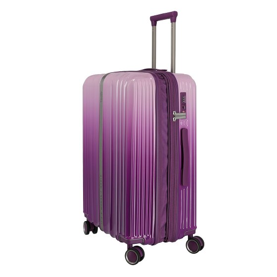 Travelite Lascana Edition 4 Rollen Trolley M 65 cm mit Dehnfalte