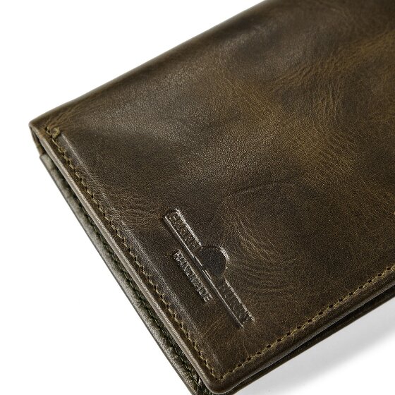 Greenburry Newport Geldbörse RFID Schutz Leder 9 cm