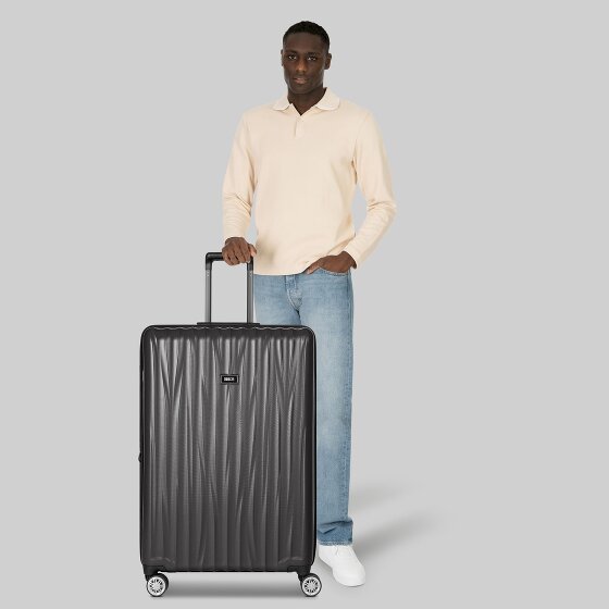 Bric's Cervia 2.0 4 Rollen Trolley L 77 cm mit Dehnfalte