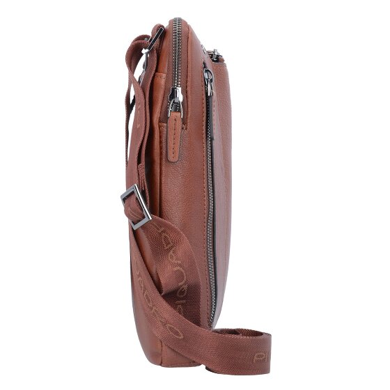 Piquadro Black Square Umhängetasche Leder 24 cm