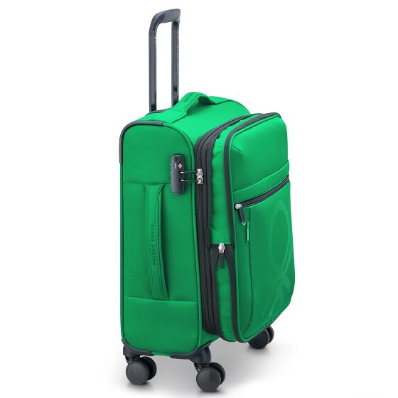 Delsey Paris x Colors Benetton Color Block 4-Rollen Kabinentrolley 55 cm mit Dehnfalte