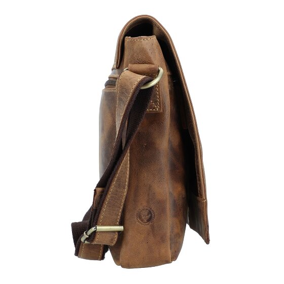 Greenburry Vintage Messenger Umhängetasche Leder 33 cm
