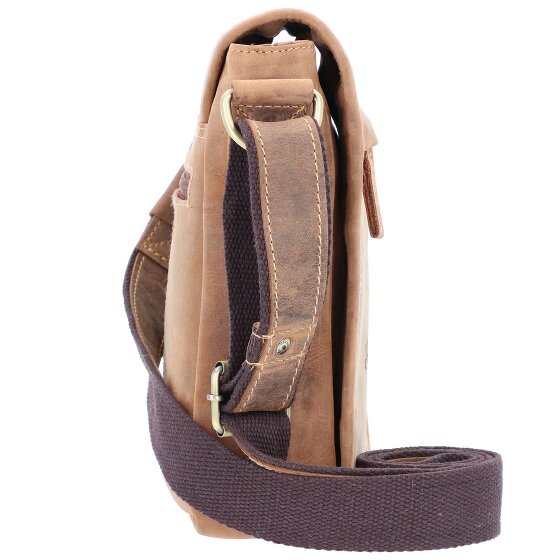 Greenburry Vintage Umhängetasche Leder 20 cm