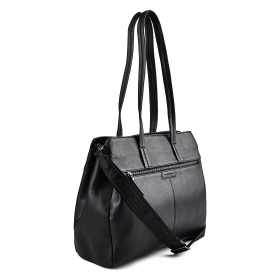 Harbour 2nd Just Pure Schultertasche Leder 38 cm Laptopfach