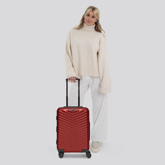 Redolz Essentials 18 4 Rollen Kabinentrolley 55 cm mit Dehnfalte