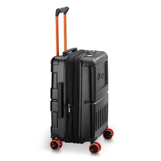 Jeep JH002B 4 Rollen Kabinentrolley XL 55 cm mit Dehnfalte
