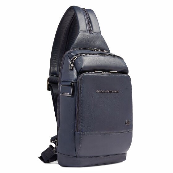 Piquadro Monospalla Umhängetasche Leder 31 cm