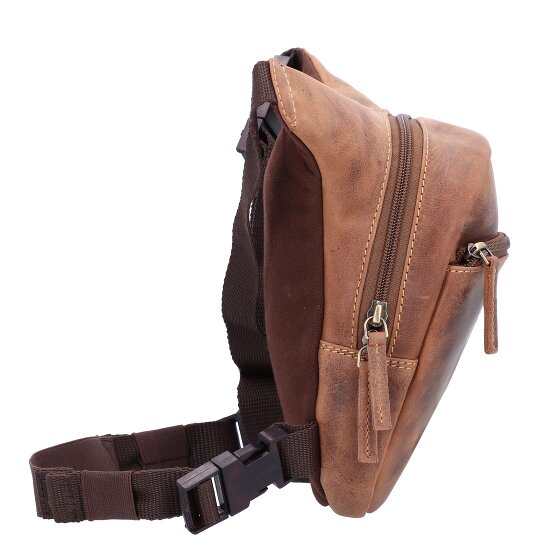 Greenburry Vintage Biker Gürteltasche Leder 20 cm