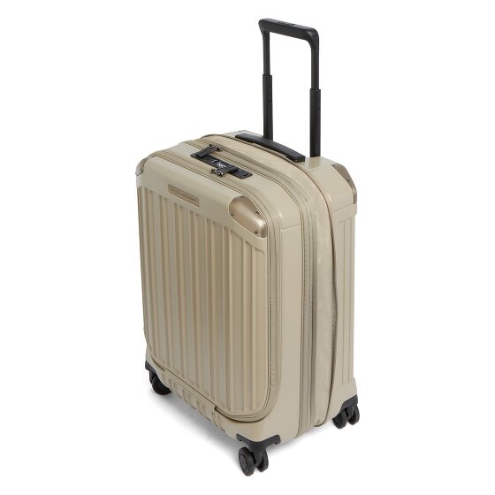 Piquadro PQ-Light 4 Rollen Kabinentrolley S 56 cm Laptopfach mit Dehnfalte