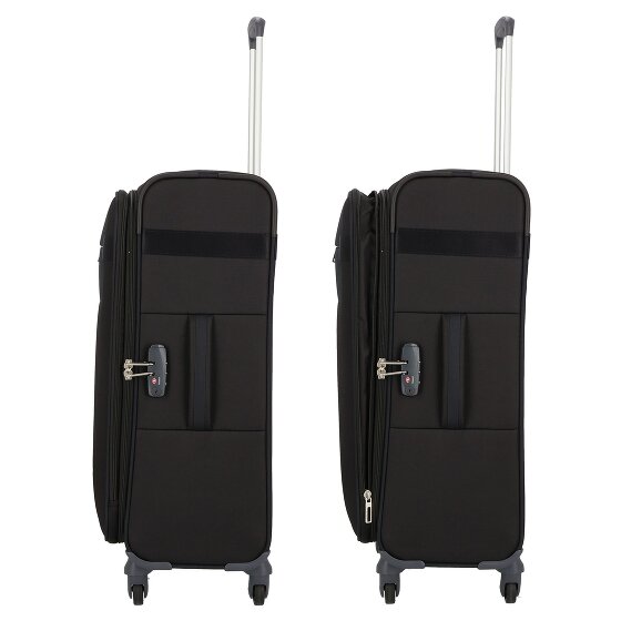 Samsonite Citybeat 4 Rollen Trolley 66 cm mit Dehnfalte