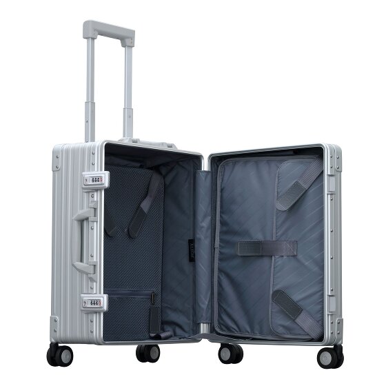 Aleon Traveler Domestic 4-Rollen Kabinentrolley Aluminium 55 cm