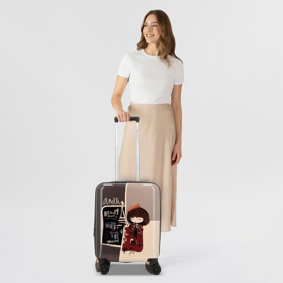 Anekke Viaje 4 Rollen Kabinentrolley 55 cm mit Dehnfalte
