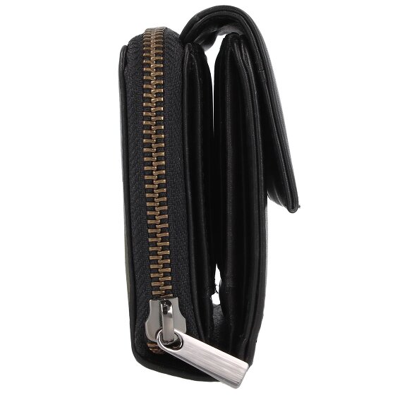 Greenland Nature Black Nappa Geldbörse RFID Schutz Leder 13 cm