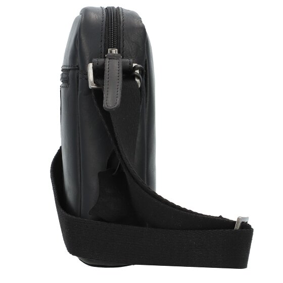 Greenburry Pure Black Umhängetasche Leder 15 cm