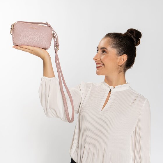 Lazarotti Bologna Leather Umhängetasche Leder Small Double-Zip 18 cm