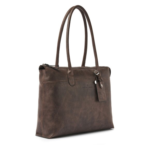 Castelijn & Beerens Carisma Schultertasche RFID Leder 40 cm Laptopfach