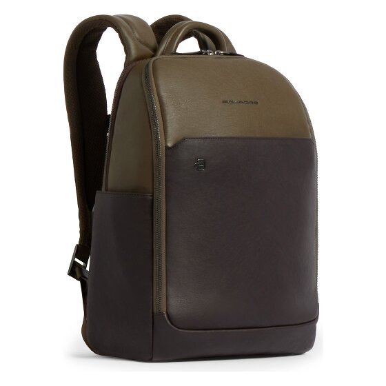 Piquadro Black Square Daypack Leder 38 cm Laptopfach