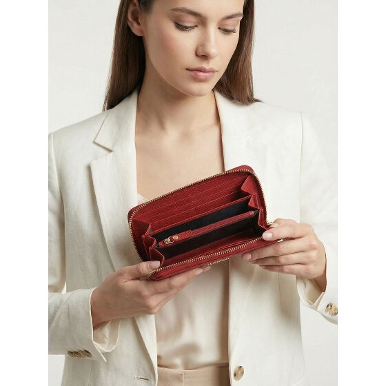 Lazarotti Bologna Leather XL Zip-Around Geldbörse Leder 19 cm