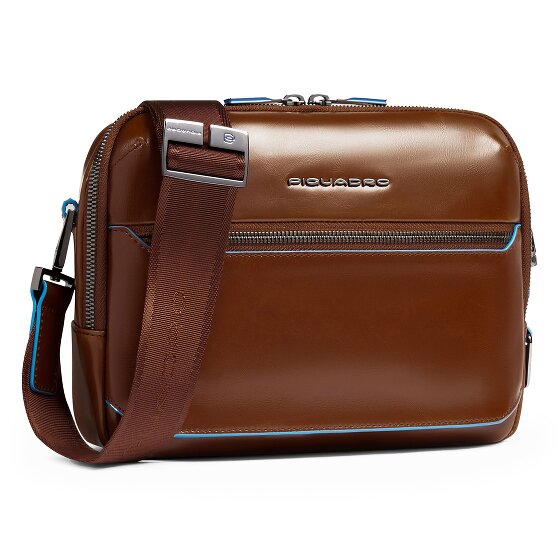Piquadro Blue Square Umhängetasche RFID Schutz Leder 25 cm