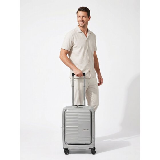 Redolz Essentials 17 2.0 4 Rollen Kabinentrolley 55 cm Laptopfach mit Dehnfalte