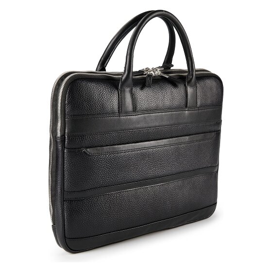 Guess Monaco Aktentasche Leder 38 cm Laptopfach