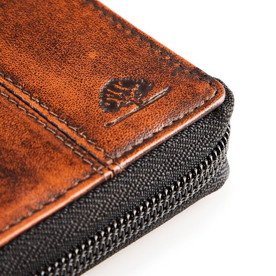 Greenburry Destressed Geldbörse RFID Schutz Leder 10.5 cm