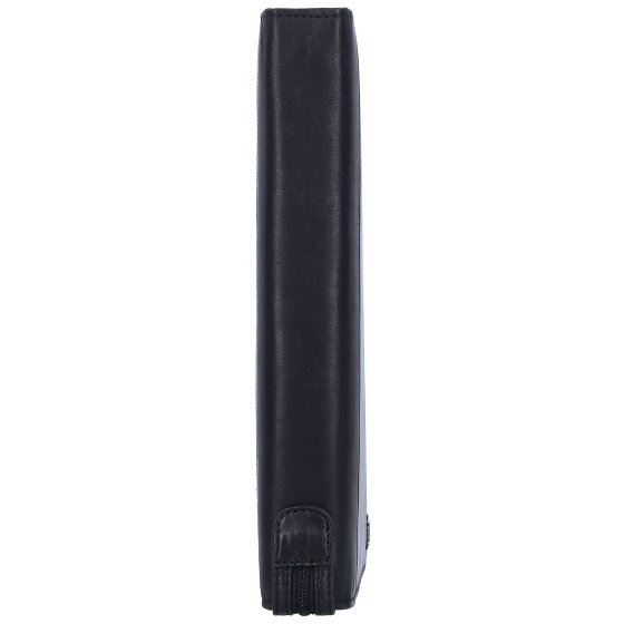 Greenland Nature Black Nappa Ringmappe Leder 33 cm