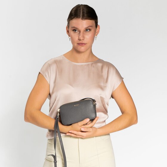 Lazarotti Bologna Leather Umhängetasche Leder Small Double-Zip 18 cm