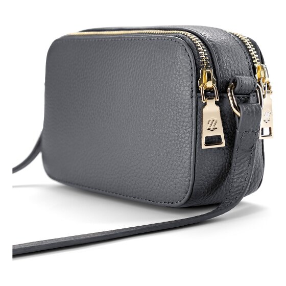 Lazarotti Bologna Leather Umhängetasche Camera-Bag Leder Double-Zip 18 cm