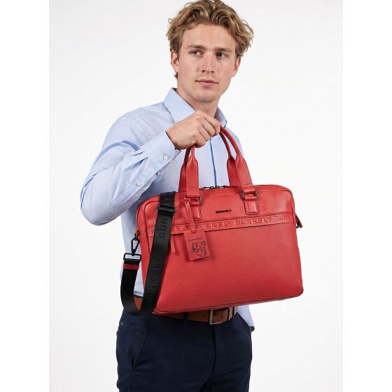 Burkely Minimal Mason Aktentasche Leder 41 cm Laptopfach