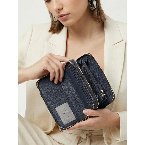 Lazarotti Bologna Leather XL Double Zip-Around Geldbörse RFID Leder 20 cm