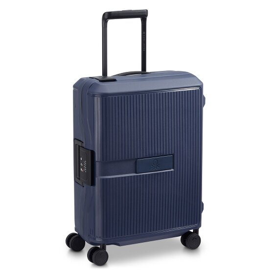 Delsey Paris x United Colors of Benetton Color Block Hardside 4-Rollen Kabinentrolley 55 cm