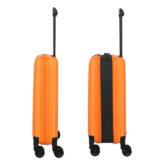 Travelite Basics 4 Rollen Kabinentrolley 55 cm mit Dehnfalte