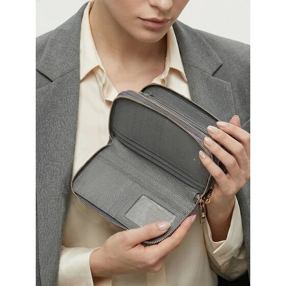 Lazarotti Bologna Leather XL Double Zip-Around Geldbörse RFID Leder 20 cm