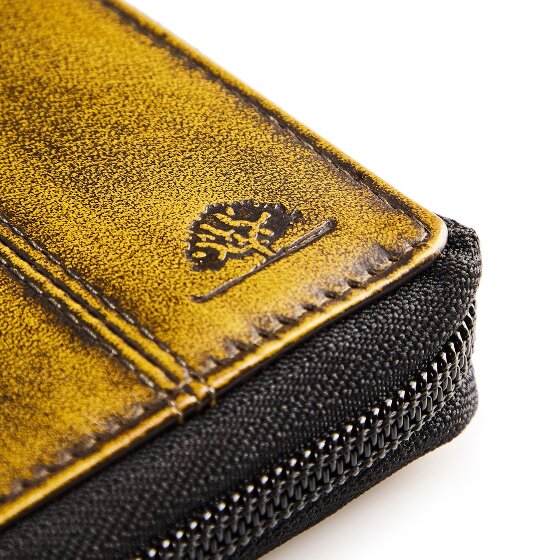 Greenburry Destressed Geldbörse RFID Schutz Leder 10.5 cm