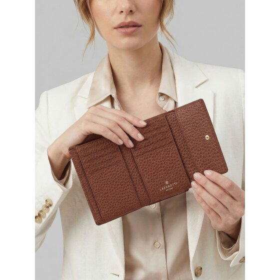 Lazarotti Bologna Leather XL Geldbörse mit Zip-Around Fach Leder 14 cm