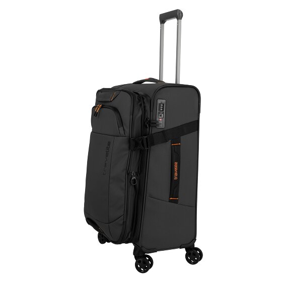 Travelite Briize 4 Rollen Trolley M 67 cm mit Dehnfalte
