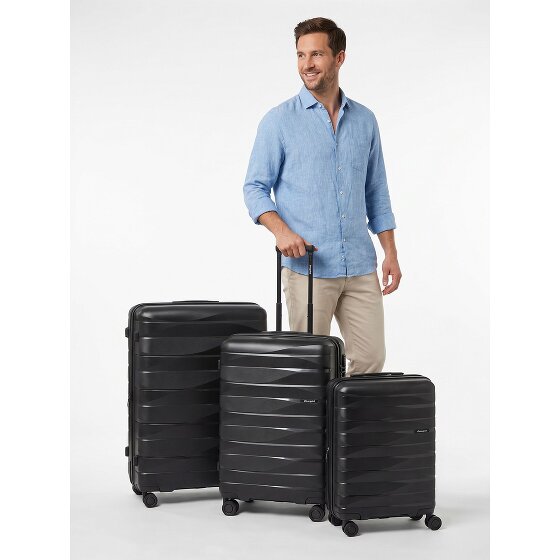 Bergpfeil Travel 4 Rollen Kofferset 3-teilig mit Dehnfalte
