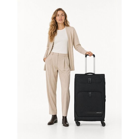Travelite Kick Off 4 Rollen Trolley L 78 cm mit Dehnfalte